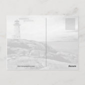 ペギーズコーブライトハウス ポストカード (裏面)