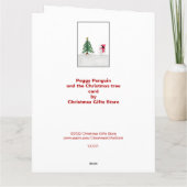 ペギー・ペンギンのパーソナライズクリスマスカード カード (裏面)