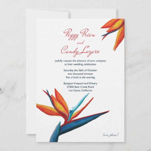 ペギー – 招待状5 x 7リネン 招待状 (正面)