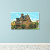 ペクットハウスの外観 キャンバスプリント (インサイチュ (ウッドフロア))