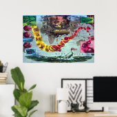 ペクッド・ヘルマン・メルヴィルの航海のコビーディック ポスター (ホームオフィス)