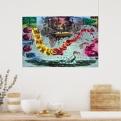 ペクッド・ヘルマン・メルヴィルの航海のコビーディック ポスター (キッチン)