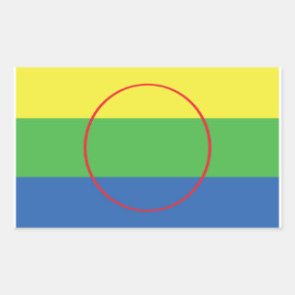 ペグイス第一国国旗 長方形シール