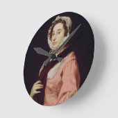 ペグウォギントンという油 ラウンド壁時計 (傾斜)