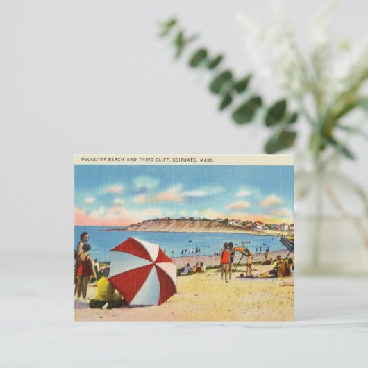 ペグゴティビーチサードクリフシトゥート，マサチューセッツ ポストカード (スタンド正面)
