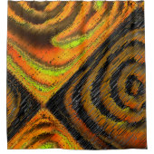 ペケノモザイコアマレラド横変形 シャワーカーテン (正面)