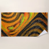ペケノモザイコアマレラド横変形 ビーチタオル (正面)