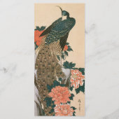 ペコウと芙蓉の図　広重　結婚 メニュー (裏面)