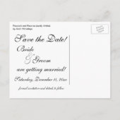 ペコウと芙蓉の図 広重 結婚 案内ポストカード (裏面)