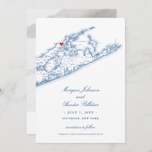 ペコエレガントニックベイヨットクラ結婚ブズ セーブザデート (正面/裏面)