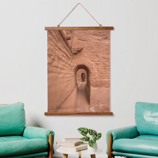 ペコスニューメキシコプエブロ遺跡 吊り下げ型タペストリー (リビング)