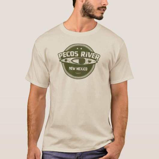ペコスリバーニューメキシコカヤック Tシャツ (正面)