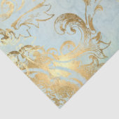 ペコッエレガントクN羽ブルー金ゴールドデコパージュ 薄葉紙 (詳細)
