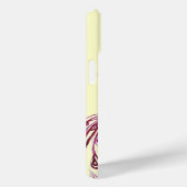 ペコックの愛のモノグラム 紫 クリーム Case-Mate iPhoneケース (裏面 / 右)