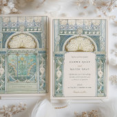 ペコック アール・ヌーヴォー ウェディング 招待状