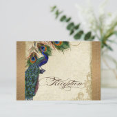 ペコック＆フェザーズ ヴィンテージゴールド ダマスク スワール エンクロージャーカード (スタンド正面)