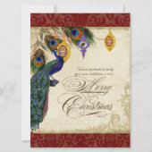 ペコック＆フェザー　フォーマル・クリスマス・パーティーのご招待 招待状 (正面)