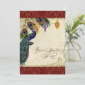 ペコック＆フェザー フォーマル ホリデー パーティー 招待状 (スタンド正面)