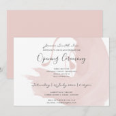 ペコピンク水彩筆致オープニングセレモニー 招待状 (正面/裏面)