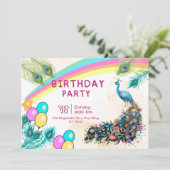 ペコンの誕生日パーティー招待状 招待状 (スタンド正面)