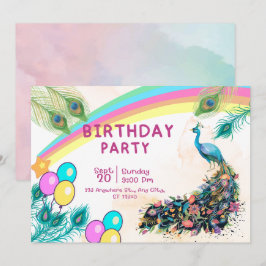 ペコンの誕生日パーティー  招待状  