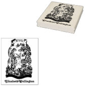 ペコー、レディ、バタフライ、ウサギ エクスリブリス ブック ラバースタンプ (押印)