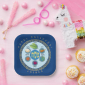 ペサックセデルコーシェールパスゾ違うーバー食品 ペーパープレート (パーティー)