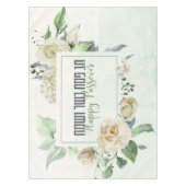 ペサッハカッシャーヴェサミーハパッサーバ水色フローラ テーブルクロス (正面)