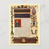 ペサニアスのギリシャの記述の写本 ポストカード (正面)