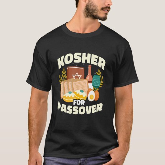 ペサハのためのユダヤ教の祝祭食品 Tシャツ (正面)