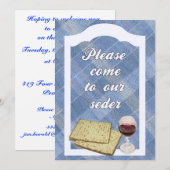 ペサハのセダーへの招待 招待状 (正面/裏面)