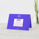 ペサハ 過ぎ越しのユダのライオン カード (裏面)