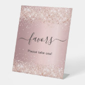 ペシェピンクのコンフェッティパーティーファバー 台座サイン (正面)