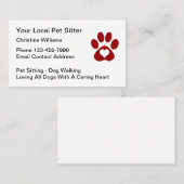 ペシンプルットケアサービス名刺 名刺 (正面/裏面)