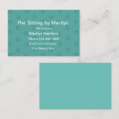 ペシンプルットシッティングサービスの手足跡 名刺 (正面/裏面)