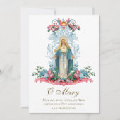 ペスティレンスコロナウイルスCovid-19に対する祈りの言葉 カード (正面)