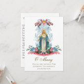 ペスティレンスコロナウイルスCovid-19に対する祈りの言葉 カード (正面/裏面インサイチュ)