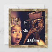 ペストの医者ハローウィンパーティの招待状 招待状 (正面)