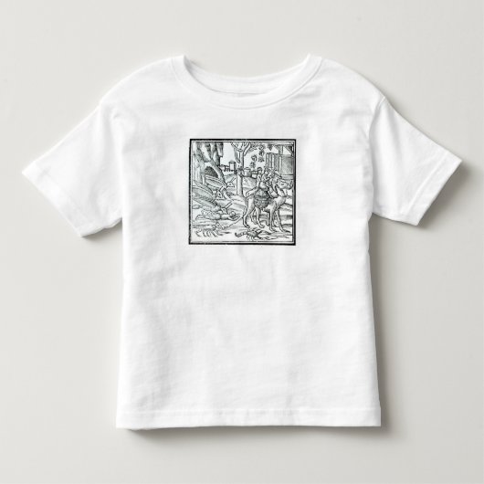 ペストの表示、1572年 トドラーTシャツ (正面)