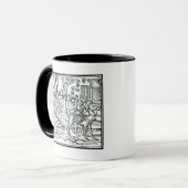 ペストの表示、1572年 マグカップ (正面左)