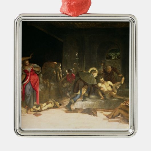 ペストを治すSt. Roch メタルオーナメント (正面)