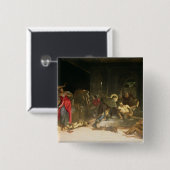 ペストを治すSt. Roch 缶バッジ (正面&裏面)