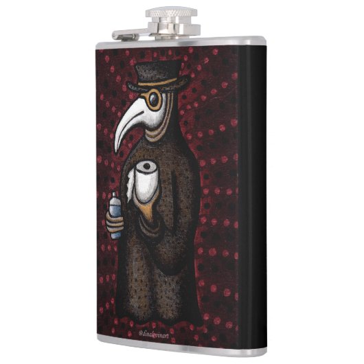 ペストドおもしろいクターとトイレ紙 フラスク (左)