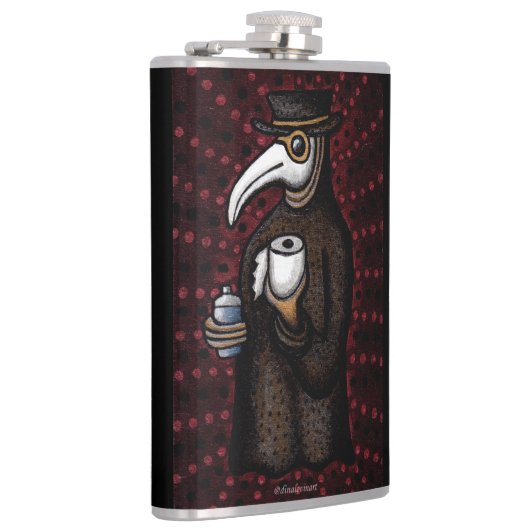 ペストドおもしろいクターとトイレ紙 フラスク (右)