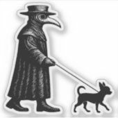 ペストドクターのチワワ シール (正面)