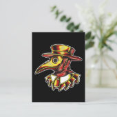 ペストドクターイラストレーション ポストカード (スタンド正面)