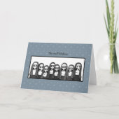 ペストドクターマスクヌンズクリーピー風変わりゴシックホリデイ カード (正面)