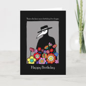 ペストドクター風変わりおもしろいブラックユーモア誕生日  カード (正面)