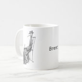 ペストドクター(猫のゴシックパーソナライズされた) コーヒーマグカップ (正面左)