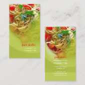 ペストパスタ + レストランの名刺 名刺 (正面/裏面)